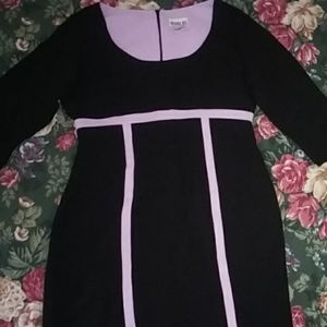 Black and purple dress